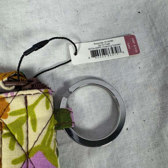 Vera Bradley Rain Forest Canopy Zip ID Key Case NWT Coin Purse - Picture 2 of 6